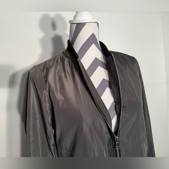 Y2K Bebe $98 Long Bomber Utility Jacket - Military / Olive Green - XS (0-2) - Picture 5 of 8